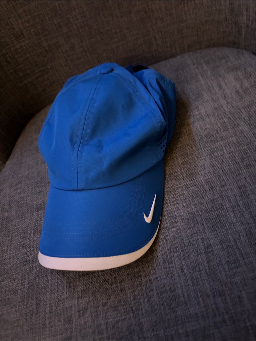 Nike Royal Blue Adjustable Sport Cap with White Swoosh